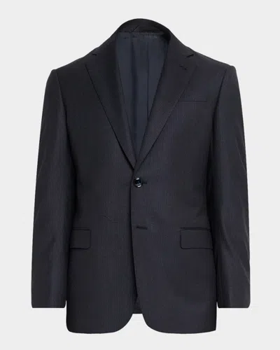 Giorgio Armani Men's Tonal Micro Pinstripe Two-piece Suit In Blue