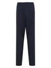Giorgio Armani Tailored Blue Trousers With Luxurious Fabric Blend In Blue