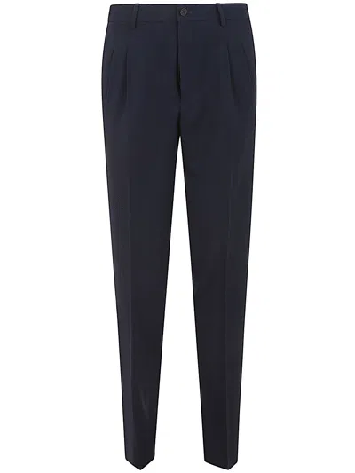 Giorgio Armani Trousers With Two Pences In Blue