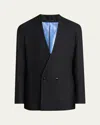 Giorgio Armani Men's Upton Double-breasted Suit In Black