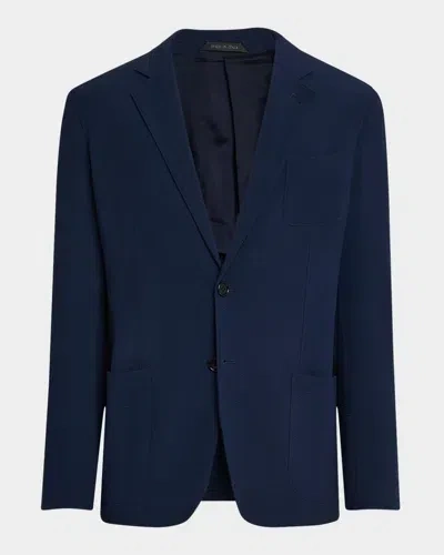 Giorgio Armani Men's Upton Seersucker Sport Coat In Dark Blue