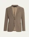 Giorgio Armani Men's Upton Wool Stretch Seersucker Jacket In Multi