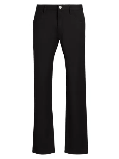 Giorgio Armani Men's Wool 5-pocket Pants In Black