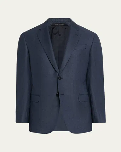 Giorgio Armani Men's Wool And Cashmere Soft Two-piece Suit In Blue
