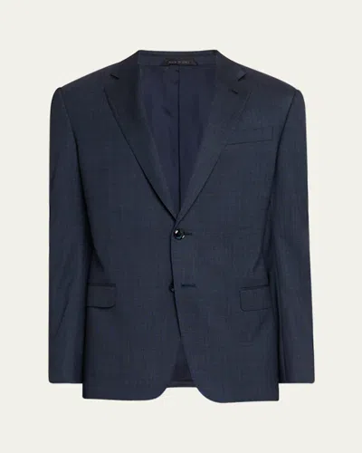 Giorgio Armani Men's Wool And Silk Chambray Two-piece Suit