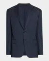 Giorgio Armani Men's Wool And Silk Chambray Two-piece Suit