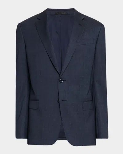 Giorgio Armani Men's Wool And Silk Chambray Two-piece Suit