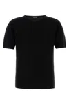 Giorgio Armani Navy Blue Viscose Blend T-shirt