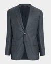 Giorgio Armani Men's Wool Micro-houndstooth Two-piece Suit In Gray