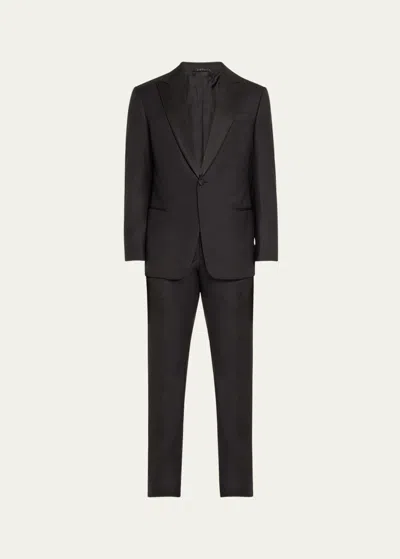 GIORGIO ARMANI MEN'S WOOL SATIN-LAPEL TWO-PIECE TUXEDO SET