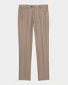 Giorgio Armani Men's Wool Sharkskin Flat Front Trousers