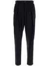 Giorgio Armani One Pence Trousers In Blue