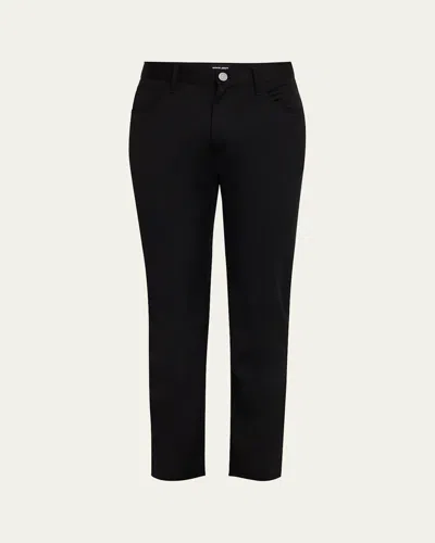 GIORGIO ARMANI MEN'S WOOL TWILL 5-POCKET PANTS