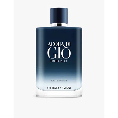 Giorgio Armani Mens Acqua Di Giò Profondo Refillable Eau De Parfum 200ml In White