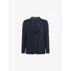 Giorgio Armani Mens Salute Graphic-print Long-sleeve Woven Jacket