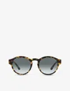 Giorgio Armani Mens Yellow Ar8146 Panthos-frame Bio-acetate And Crystal Sunglasses In Yellow