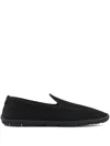 Giorgio Armani Slip-on Loafers With Breathable Mesh Upper In Black