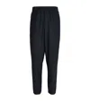 Giorgio Armani Mesh Tailored Trousers In Blue