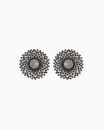 Giorgio Armani Metal And Bead Clip-on Earrings
