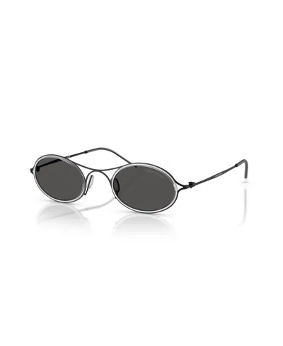 Giorgio Armani Metal Sunglasses Ar6187 In Black