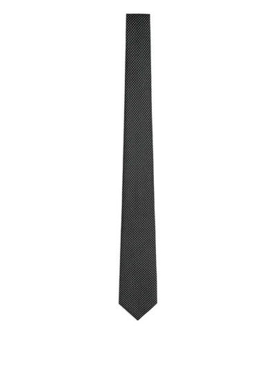 GIORGIO ARMANI MICRO-DOT SILK TIE