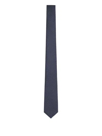 GIORGIO ARMANI MICRO-DOT SILK TIE