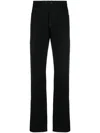 Giorgio Armani Mid-rise Cotton Straight Jeans In Schwarz