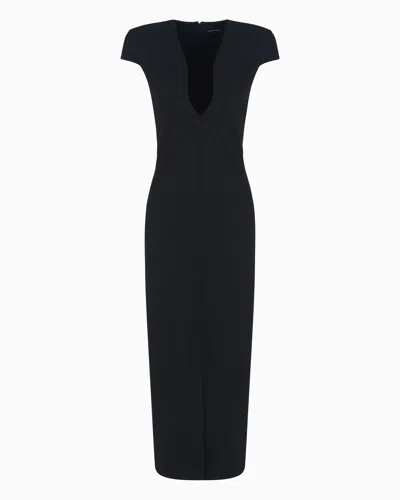 Giorgio Armani Midi Dresses In Black