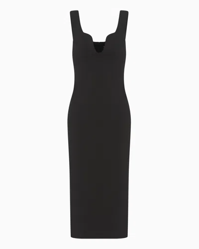 Giorgio Armani Midi Dresses In Black