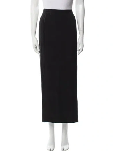 Pre-owned Giorgio Armani Midi Length Skirt In Black