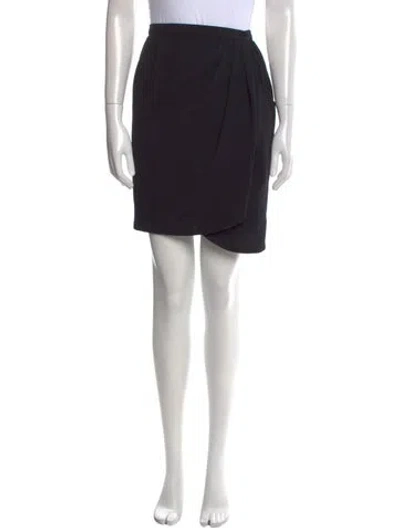 Pre-owned Giorgio Armani Midi Length Skirt In Black