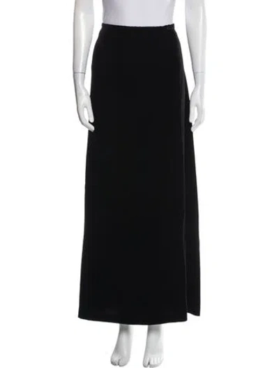 Pre-owned Giorgio Armani Midi Length Skirt In Black