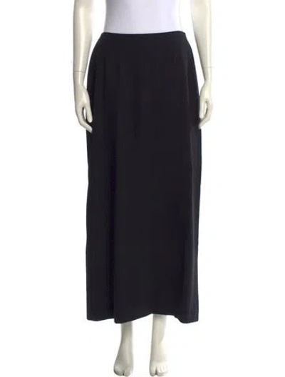 Pre-owned Giorgio Armani Midi Length Skirt In Black