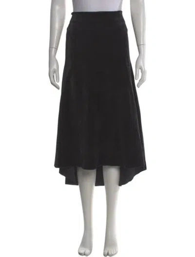 Pre-owned Giorgio Armani Midi Length Skirt In Black