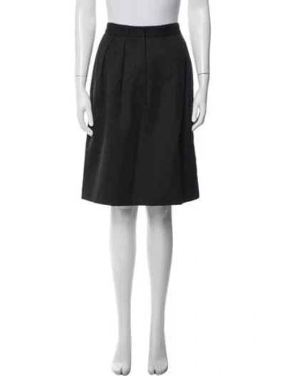 Pre-owned Giorgio Armani Midi Length Skirt In Black