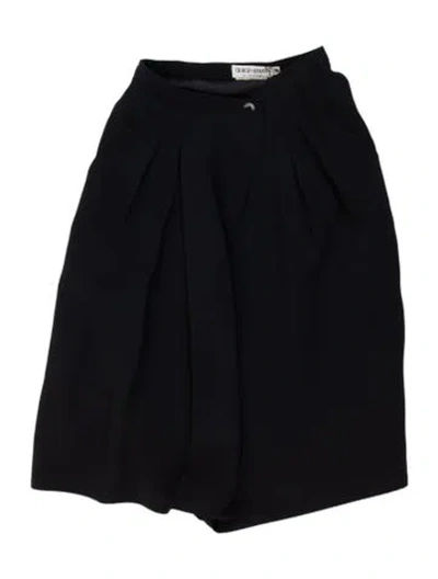 Pre-owned Giorgio Armani Midi Length Skirt In Black