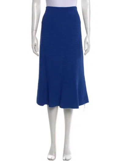 Pre-owned Giorgio Armani Midi Length Skirt In Blue