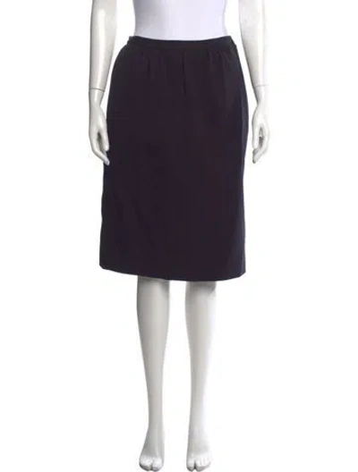 Pre-owned Giorgio Armani Midi Length Skirt In Blue