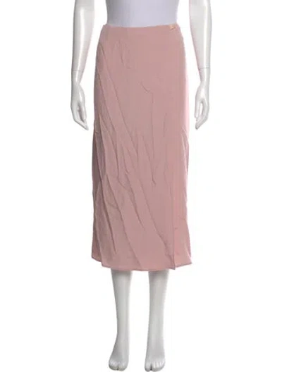 Pre-owned Giorgio Armani Midi Length Skirt In Pink