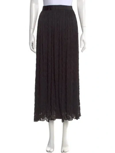 Pre-owned Giorgio Armani Midi Length Skirt W/ Tags In Black