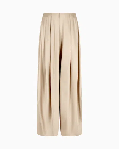 Giorgio Armani Midi Skirt In Double-sided Silk Satin