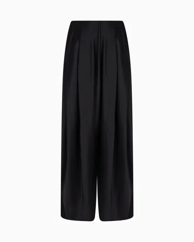 Giorgio Armani Midi Skirt In Double-sided Silk Satin
