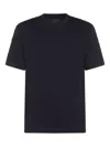 Giorgio Armani Navy Blue Viscose Blend T-shirt In Blue