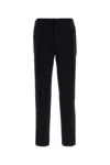 Giorgio Armani Pantalone In Lana Stretch Blu Notte  Uomo In Black
