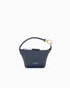 Giorgio Armani Mini La Prima Soft Nappa-leather Handbag In Blue