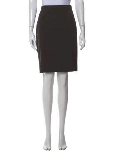 Pre-owned Giorgio Armani Mini Skirt In Black