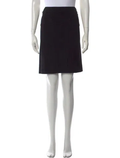 Pre-owned Giorgio Armani Mini Skirt In Black