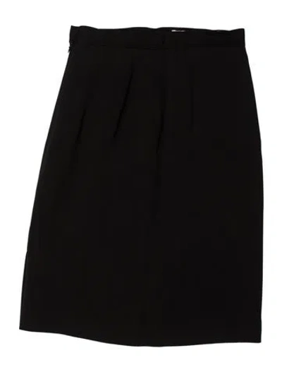 Pre-owned Giorgio Armani Mini Skirt In Black