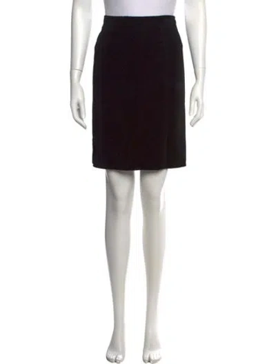 Pre-owned Giorgio Armani Mini Skirt In Black