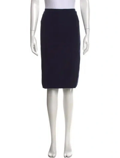 Pre-owned Giorgio Armani Mini Skirt In Blue